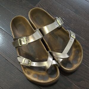 Birkenstock Metallic Gold Sandals